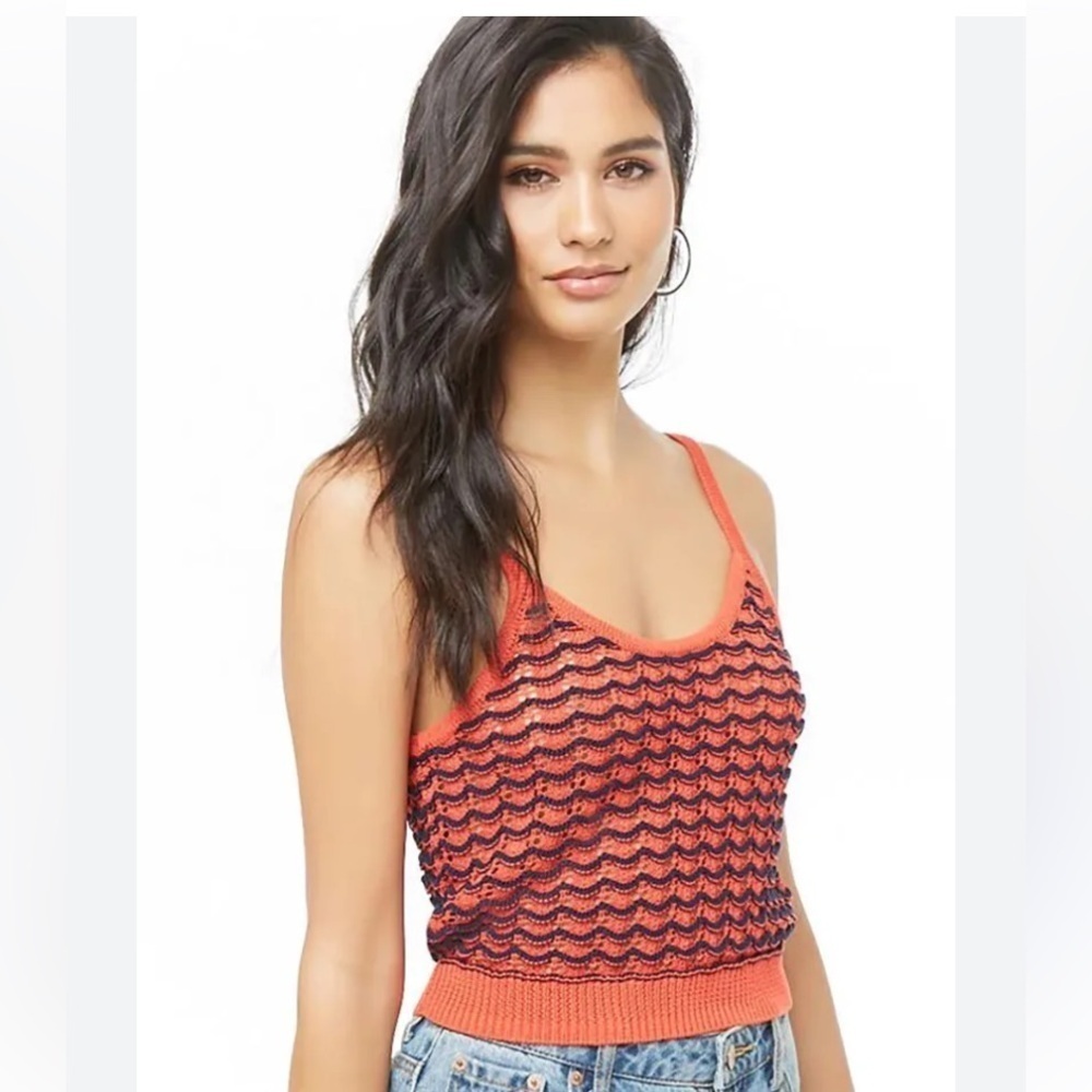 NWT Forever 21 Knit Cropped Tank Women’s Size Small